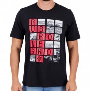 フラメンゴ公式TシャツRUBRO NEGROリオデザイン【FLAMENGO】ブラック|ブラジルリーグ|ブラジルサッカー