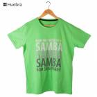 Huebra ウエブラTシャツ SAMBA サンバグラデーション グリーン|HUEBRA（リオデジャネイロ発）