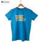 Huebra ウエブラTシャツ ポルトガル語フレーズ 聖地 samba mulata futebol ブルー|HUEBRA（リオデジャネイロ発）
