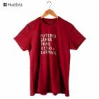 Huebra ウエブラTシャツ リオデジャネイロフレーズデザイン レッド|HUEBRA（リオデジャネイロ発）