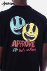 ◆期間限定セール◆アプルーヴ Tシャツ カートゥーン ブラック APPROVE CARTOON|Tシャツ|Approve（カジュアルブランド）
