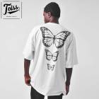 【TOISS】トイス バックプリント オーバーサイズTシャツ Butterflyes ホワイト|メンズウエア|TOISS（ネイマールブランド）