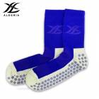 ALEGRIA 高機能ダブルグリップソックス 滑り止め付きサッカーソックス ミドル丈 薄手タイプ ブルー（青）