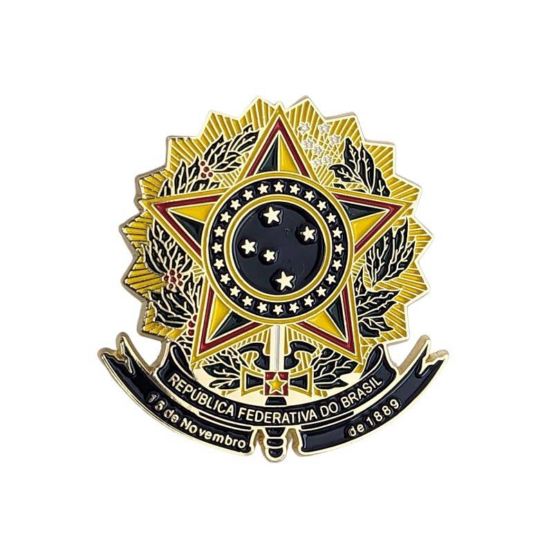 ブラジル×日本 フラッグピンバッジ【国旗ピンバッジ】｜ブラジル