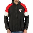 サンパウロFC公式フード付き軽量ウィンドブレーカージャケット SAO PAULO FC ブラックマルチ|ブラジルリーグ|ブラジルサッカー