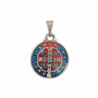 サンベント両面ラウンドメダルペンダントヘッド シルバー|ブラジルお守り