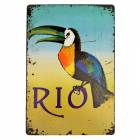 アート調パネル トゥッカーノ RIOレタリング看板【TUCANO RIO】|インテリア雑貨