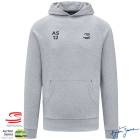 アイルトン・セナ AS12 バックデザイン公式プルオーバーパーカー 裏起毛 グレー|トレーナー・パーカー|メンズ