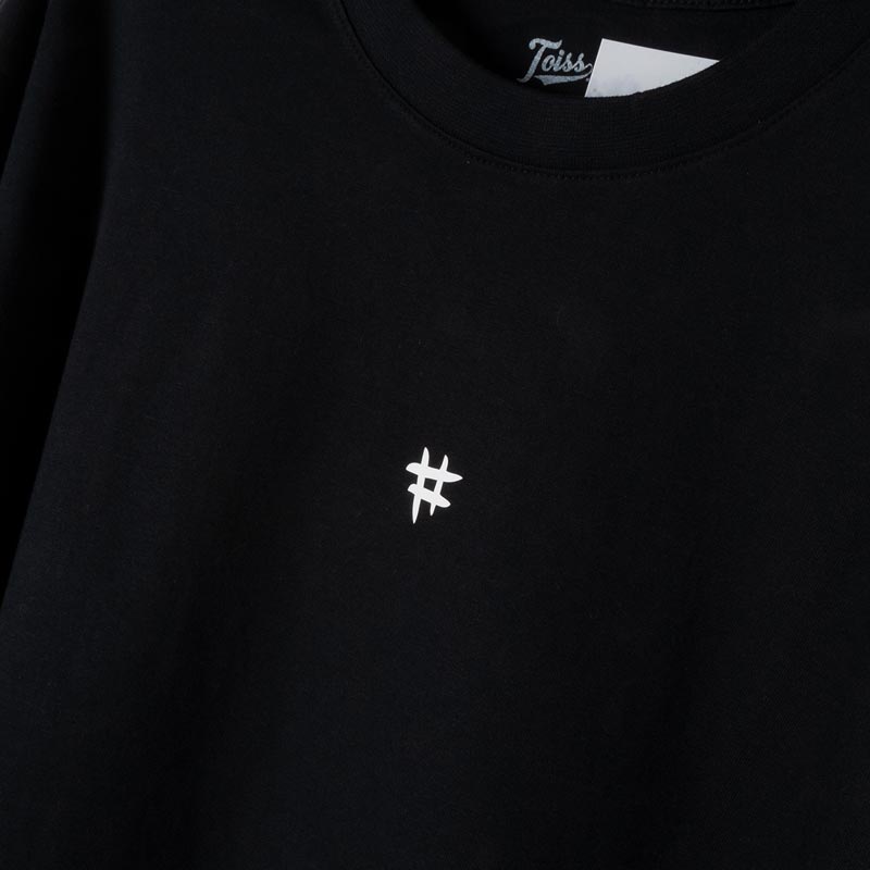 ネイマールブランド【TOISS】＃3ラインデザインロンT ブラック TOISS】＃3ラインデザインロンT ロングTシャツ ブラック
