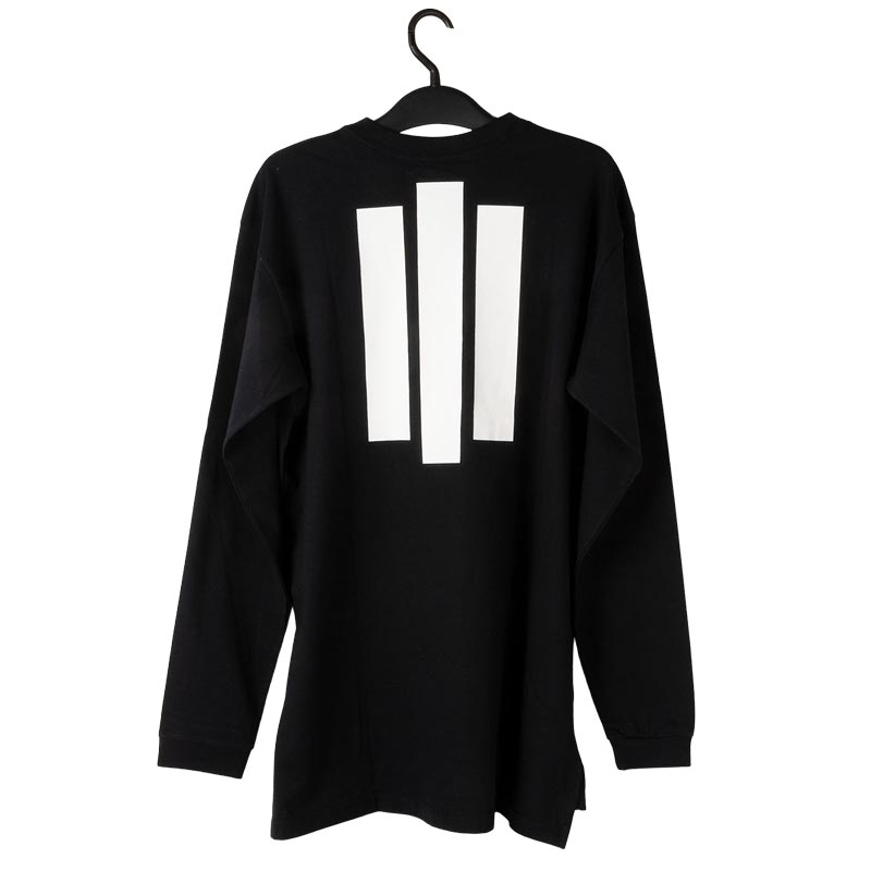 ネイマールブランド【TOISS】#3ラインデザインロンT ブラック TOISS】#3ラインデザインロンT ロングTシャツ ブラック
