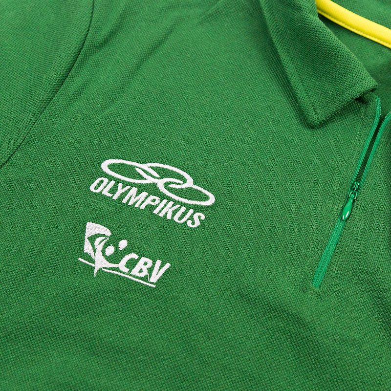 バレーボールブラジル代表ロゴポロシャツ【公式ウエア】グリーン