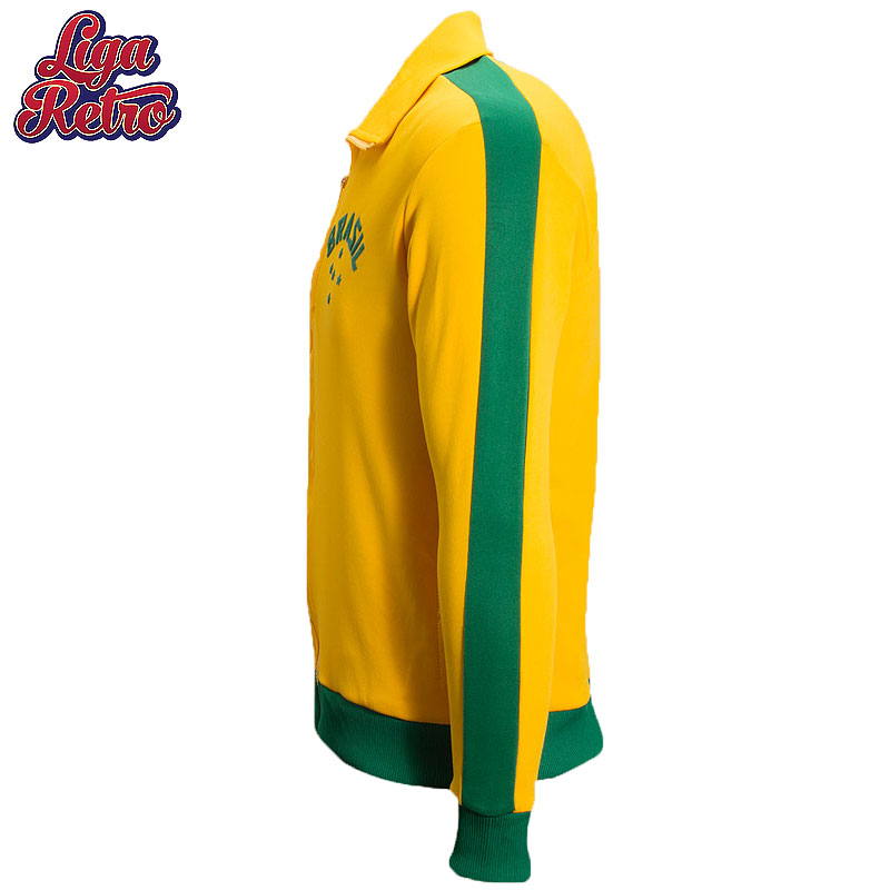 Liga Retro ブラジルサッカーデザインジャケット 1952 イエロー ブラジルサッカー ブラジル代表のブラジル通販 Sorte