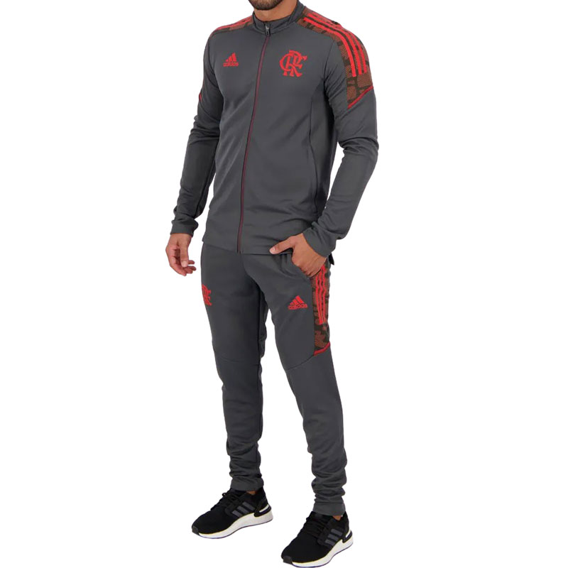 □取り寄せ商品□フラメンゴ公式ジャージ上下セット FLAMENGO グレー