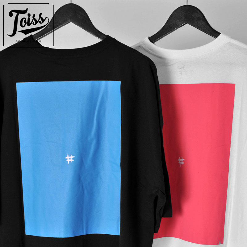 【TOISS】オーバーサイズTシャツ ブルー×ブラック TOISS】トイス バックプリント オーバーサイズTシャツ Aquarela