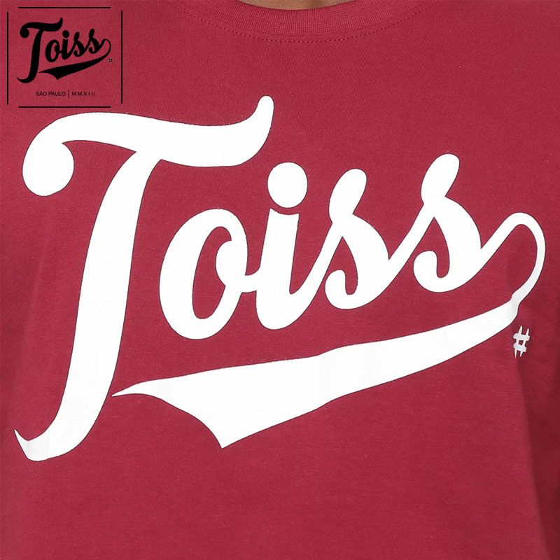 ネイマールブランド【TOISS】オリジナルロゴ Tシャツ ボルドー TOISS】トイスオリジナルロゴTシャツ|ボルドー|TOISS