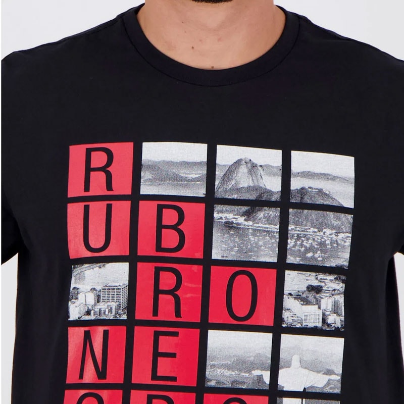 フラメンゴ公式TシャツRUBRO NEGROリオデザイン【FLAMENGO