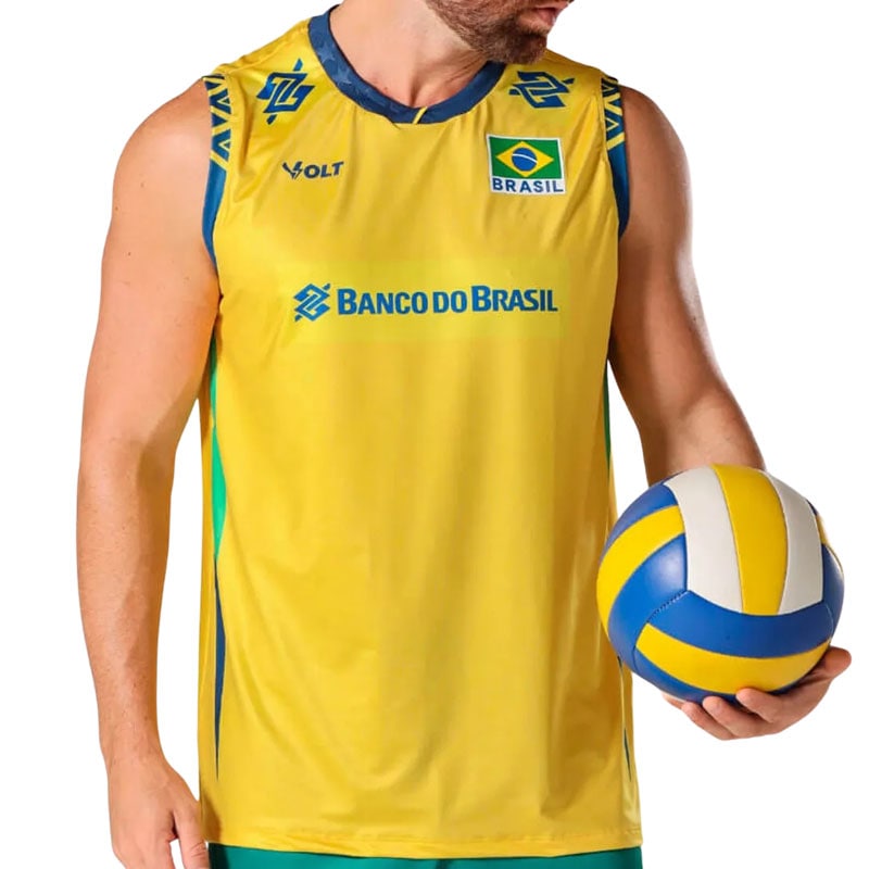バレーボールブラジル代表 CBVスポンサー入りタンクトップユニフォーム