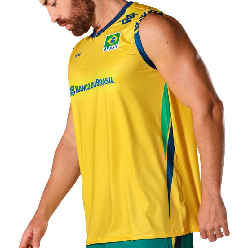 バレーボールブラジル代表 CBVスポンサー入りタンクトップユニフォーム
