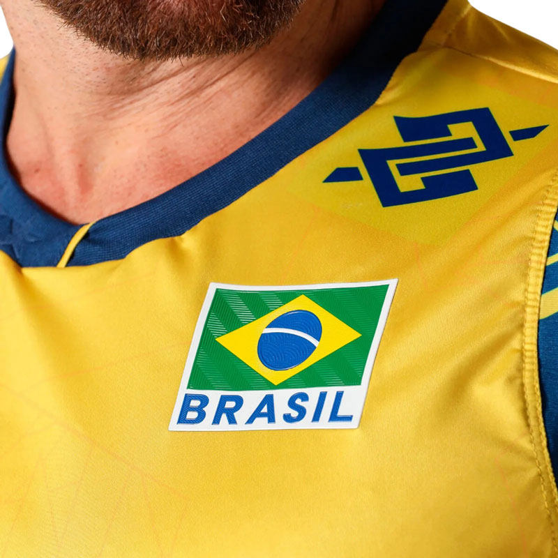 バレーボールブラジル代表 CBVスポンサー入りタンクトップユニフォーム