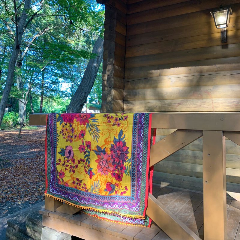 美品　レオナール　ボウタイカットソー　カンカン　トリム　花柄　紫陽花　M 美品 LEONARD FASIHON レオナール 花柄 カンカンストレッチ