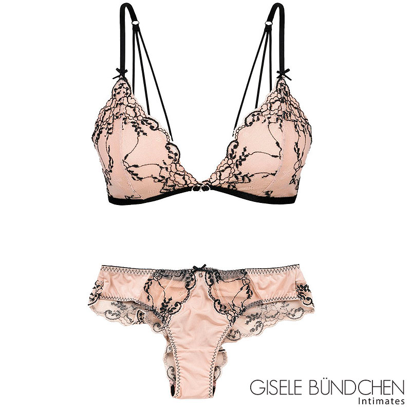 GISELE BUNDCHEN バックストリングノンワイヤーブラ＆レースT