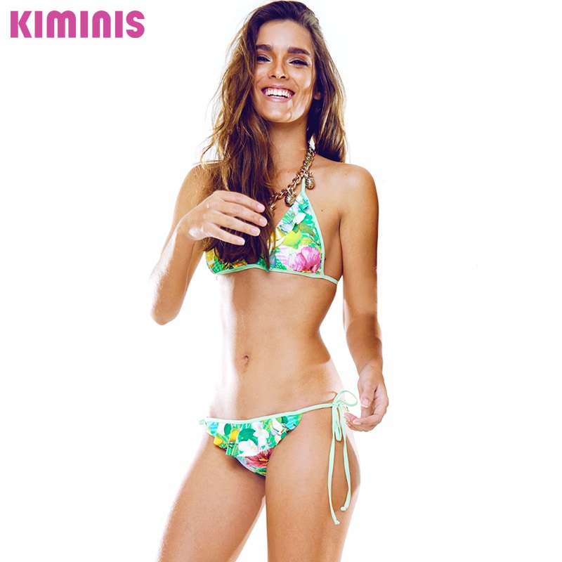 ◇半額セール◇【KIMINIS】キミニス フリルが可愛いトロピカル柄