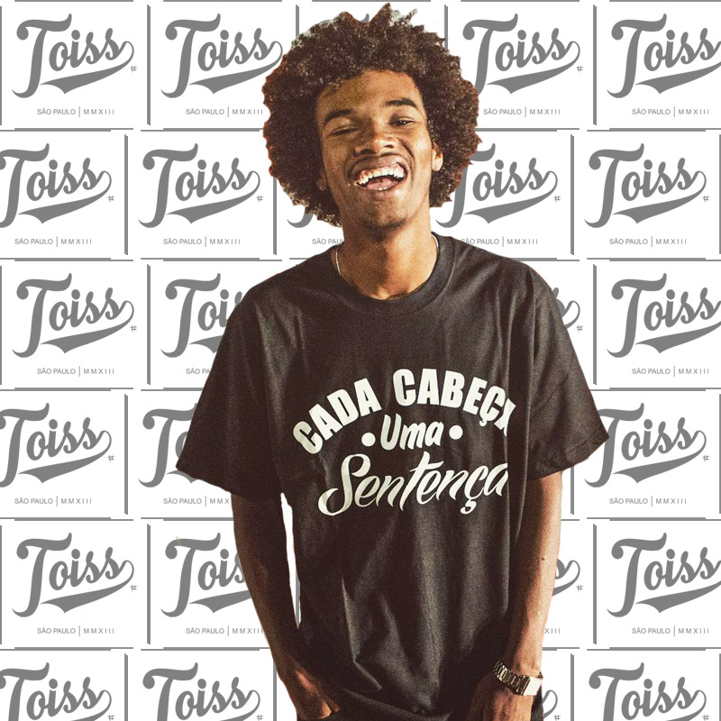 ネイマールブランド【TOISS】スラングTシャツ FALADOR ブラック ネイマール愛用ブランドTOISS】スラングTシャツ｜ブラック