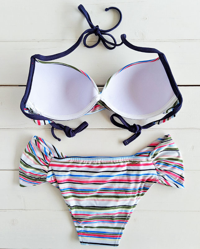 CRONOS 水着　未使用　タグ付き CRONOS WOMEN NEW MONOGRAM BIKINI【RED×NAVY】