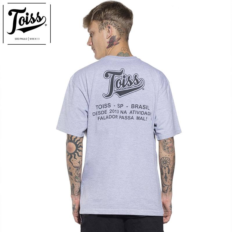 TOISS】＃レジェンダバックプリントTシャツ グレー ネイマール
