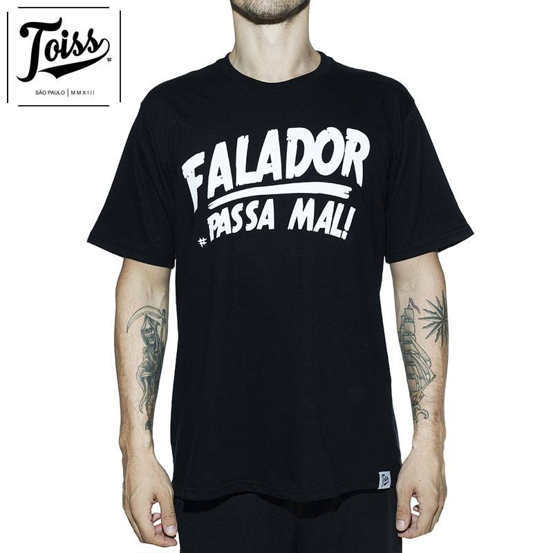 ネイマールブランド【TOISS】スラングTシャツ FALADOR ブラック TOISS】トイス スラングTシャツ FALADOR PASSA MAL | ブラック