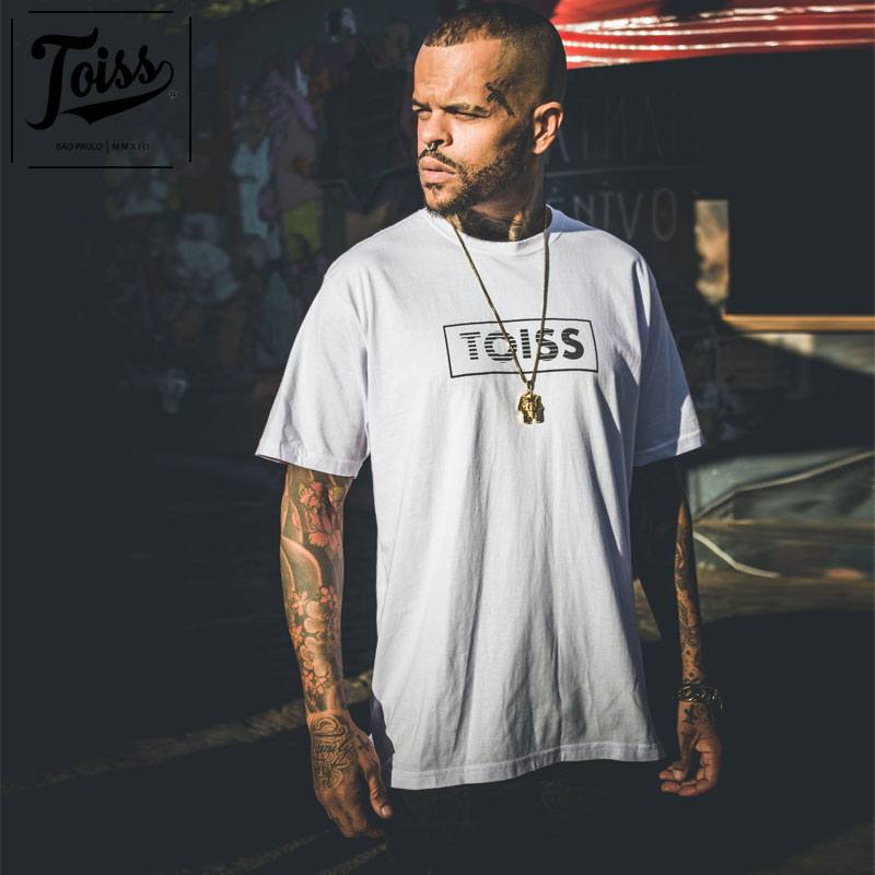 TOISS】BOXボーダーロゴTシャツ ホワイト ネイマールブランド
