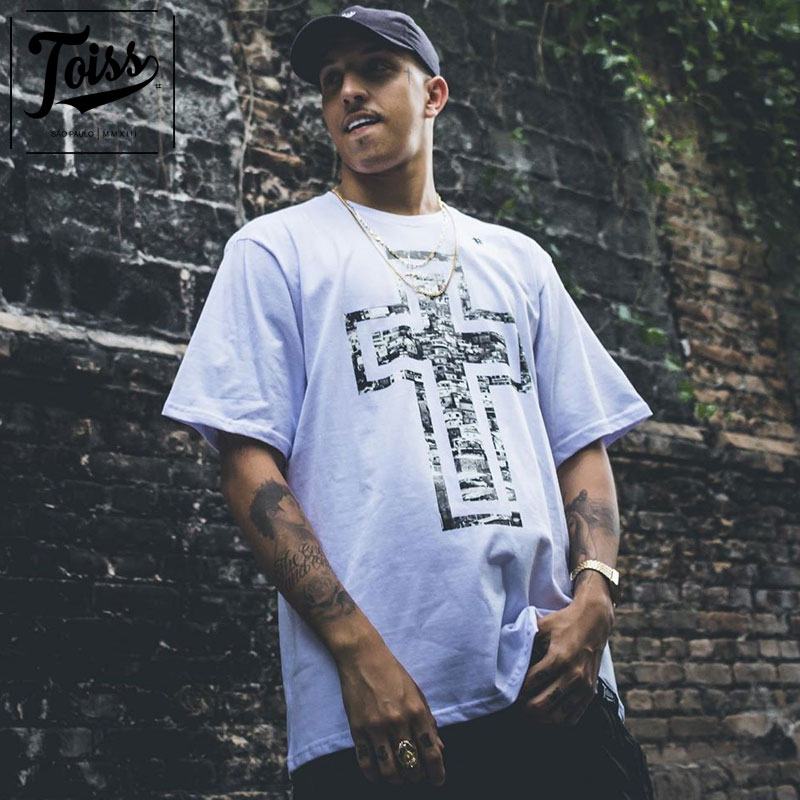 TOISS】トイス ファベーラクロスデザインTシャツ CRUZ | ホワイト