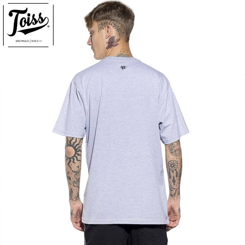TOISS】BOXボーダーロゴTシャツ グレー ネイマールブランド