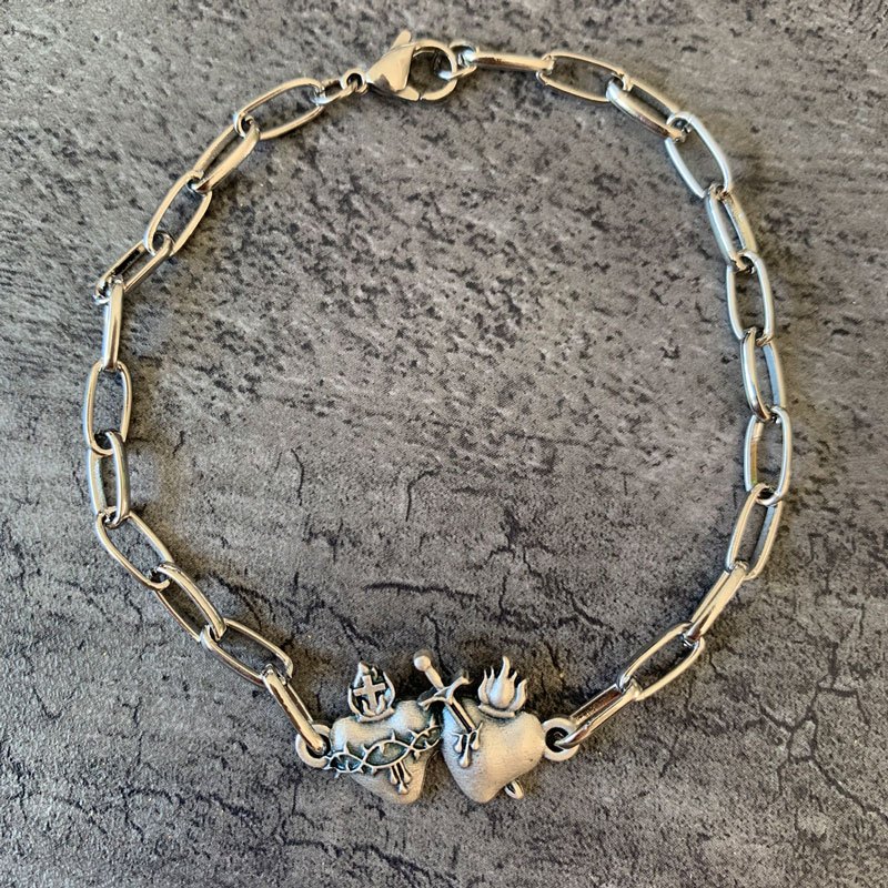 シルバー925 ブレスレット デザインチェーン トライバル ハード系