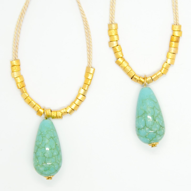 ティアドロップブリチピアス【ブラジルアクセサリー】Buritiターコイズ｜すべての商品のブラジル通販 SORTE