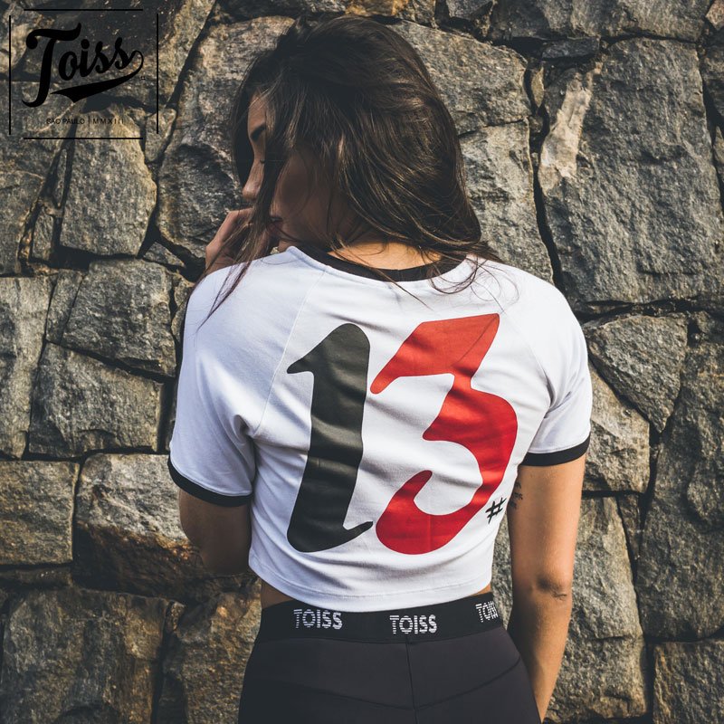 TOISSレディース Tred ロゴクロップドTシャツ ホワイト ◇期間限定セール◇【TOISSレディース】Tred ロゴクロップドT