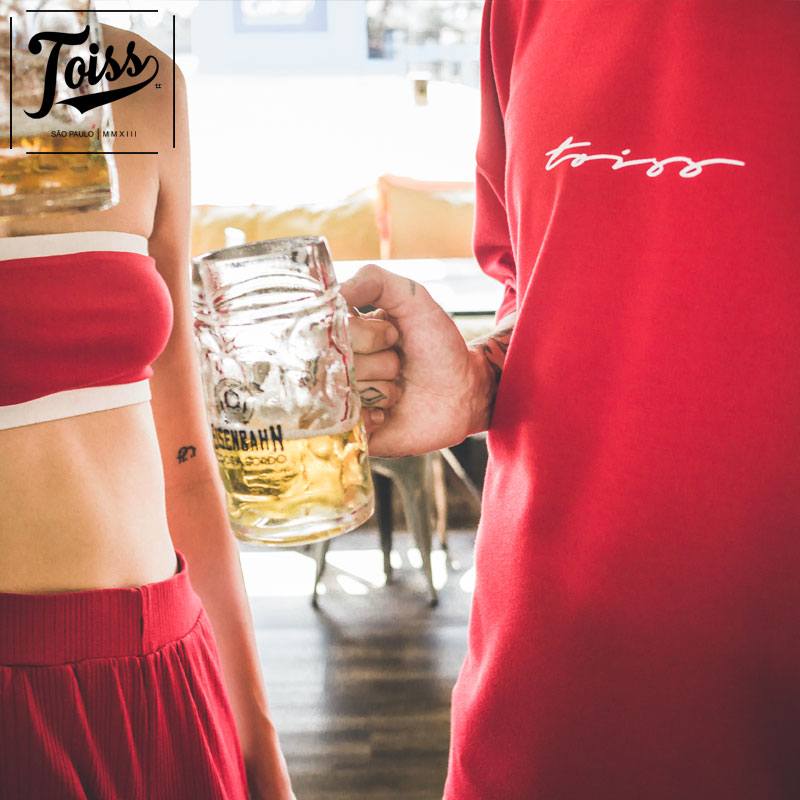 ネイマールブランド【TOISS】Tred ロゴTシャツ レッド TOISS】トイスTred ロゴTシャツ レッド ネイマールブランド