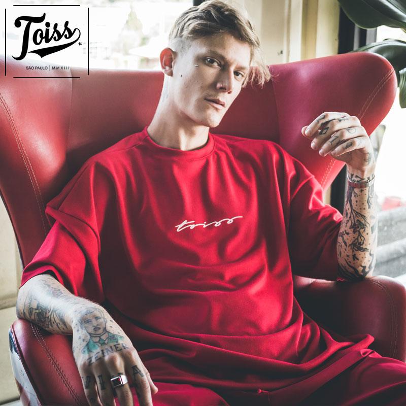 ネイマールブランド【TOISS】モレトン スウェットTシャツ RED ◇期間限定セール◇【toiss】トイスモレトン スウェットTシャツ