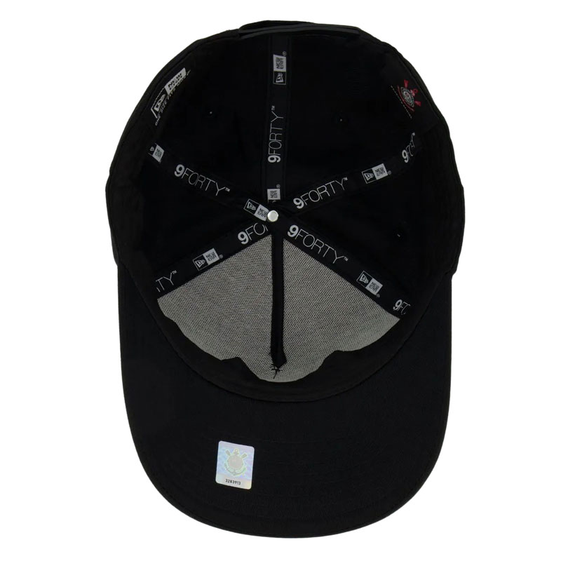NEW ERA 9FORTY コリンチャンス キャップ・帽子 BLACKxGOLD 940 コリンチャンス公式カーブキャップ【NEW ERA】チーム旗デザイン