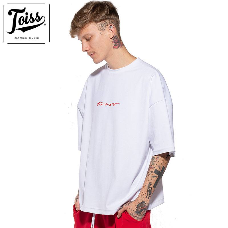 ネイマールブランド【TOISS】切りっぱなしモレトンTシャツ toiss】トイスモレトン スウェットTシャツ ホワイト ネイマール