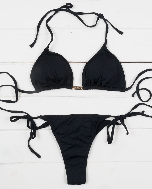 Morena Rosa】Tバックトライアングル水着 ブラック三角