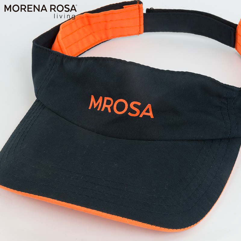 Morena Rosa Living】MROSAロゴサンバイザー ブラック×オレンジ
