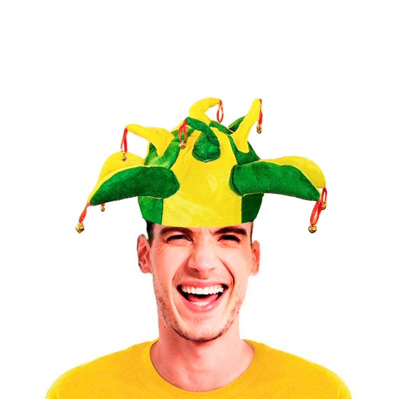 つのつのブラジルカラーキャップ 鈴付き【イベント・フェス・サッカー