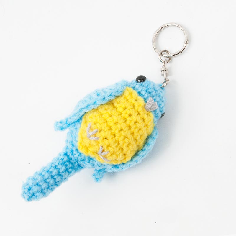 ARARAコンゴウインコのペアキーホルダー 【ブラジルあみぐるみ