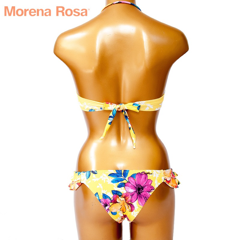 Morena Rosa】モレナローザ水着 トロピカルフラワーフリルバンドゥ 