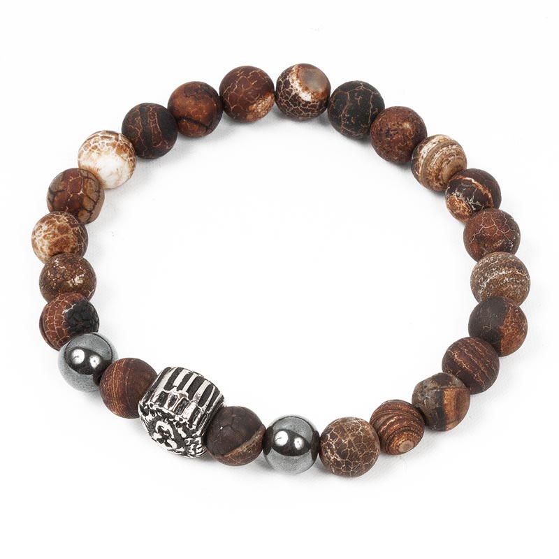 メンズストーンビーズブレスレット ライオン｜メンズ,アクセサリー