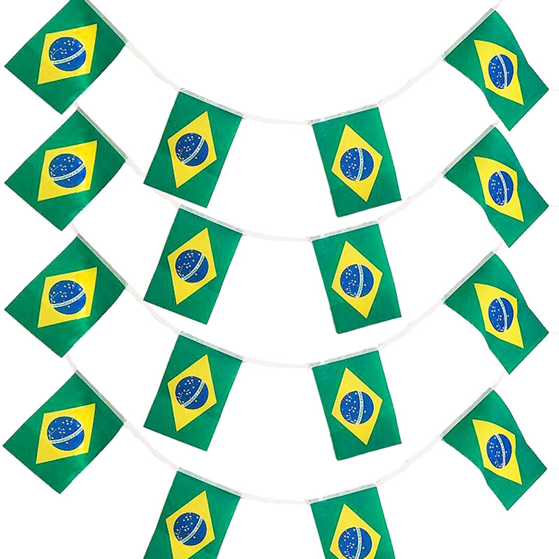 ブラジル国旗デザイン タンバリン 楽天市場】TOSPA ブラジル 国旗 卓上旗 旗サイズ16×24cm テトロン