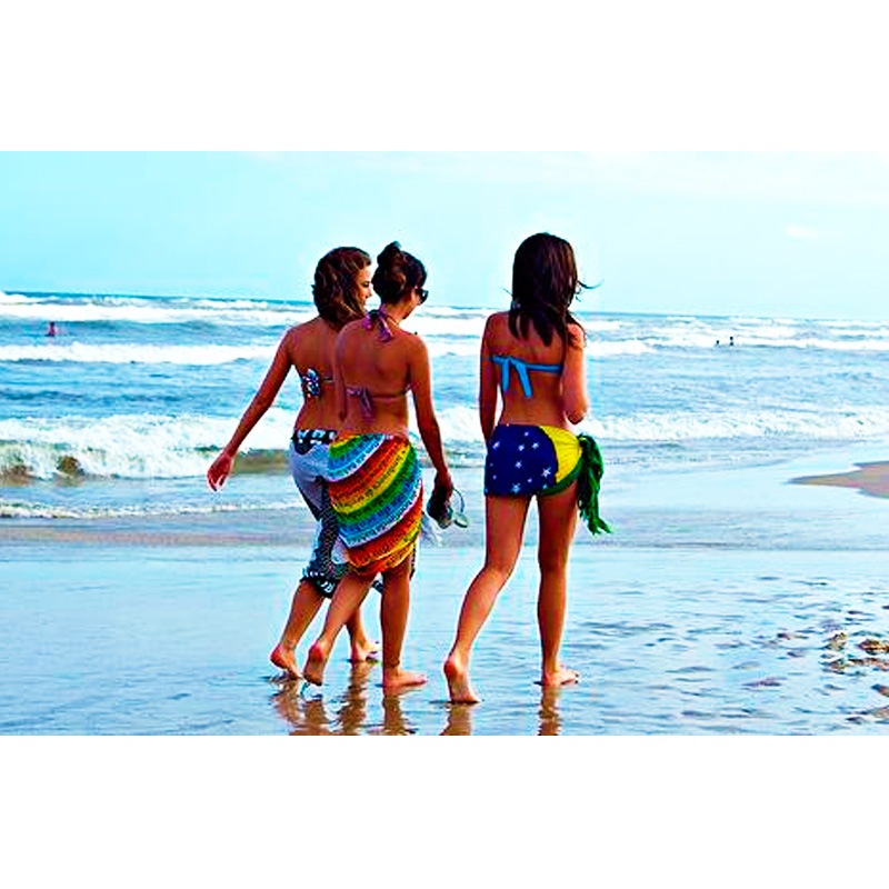 ボンジーニョ柄【ブラジルカンガ】リオのロープウェイ｜すべての商品の