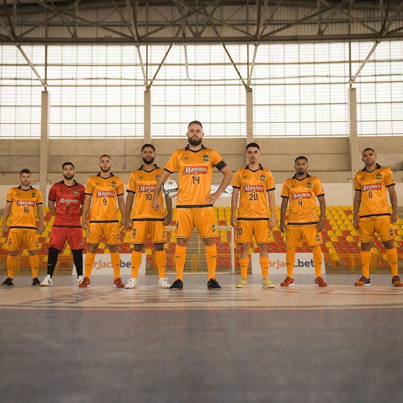 マグフットサル ユニフォーム Folch Beleza 緑のボーダーデザイン フットサルユニフォーム