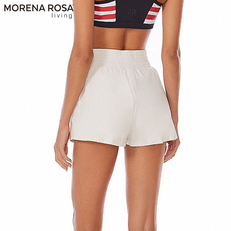 【Morena Rosa Living】ショート丈レギンス付きショートパンツ Morena Rosa Living】ショート丈レギンス付きショートパンツ